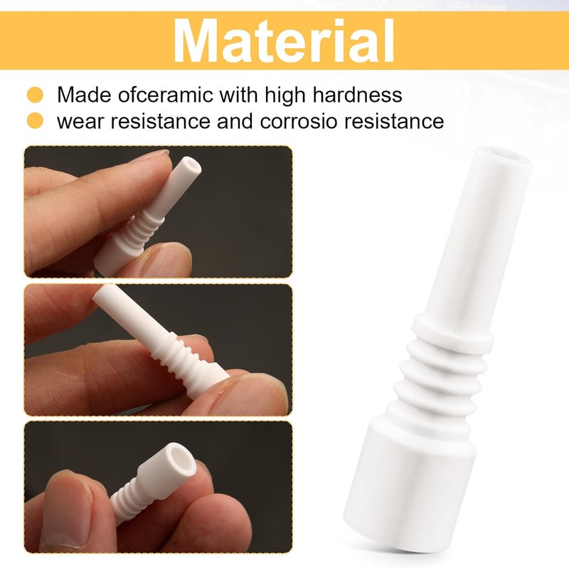 Batator Sand Blaster Ceramic Nozzles Replacement Sandblasting Tips, 10mm Nectar Collector, Ceramic Rust Removal Sandblast Machine Nozzle (4 Pack) - Image 5